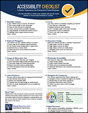 DesignSouce Accessibility Checklist Form